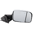 Passenger Side Towing Mirror, Power Adjust, Heated, Power Folding, Chrome, In-housing Signal Light, With Memory, With Puddle Light, No Auto-Dim, With Blind Spot Detection in Glass