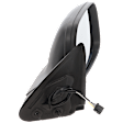 Passenger Side Mirror, Power, Manual Folding, Heated, Textured Black, No Signal Light, No Memory, No Puddle Light, No Auto-Dimming, No Blind Spot Feature