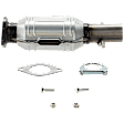 Rear Catalytic Converter, 2.4L, 4Cyl, Federal EPA Standard, 46-State Legal (Cannot ship to CA, CO, NY or ME), Direct Fit