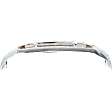Front Bumper, Chrome, With Molding Holes, With Holes for Pad
