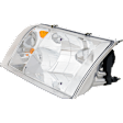 Driver Side Headlight, with Bulb, Halogen, Clear Lens, with bulb, without Parking Light bulb, 8 Cyl., 4.6L Engine