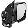 2008 Ford E-250 Base - Passenger Side Mirror, Power, Non-Heated, Textured Black, Manual Folding, No Signal Light, No Blind Spot Feature, No Memory, No Puddle Light, No Auto-Dimming