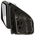 Driver Side Mirror, Power Adjust, Heated, Power Folding, Chrome, In-housing Signal Light, With Memory, With Puddle Light, No Auto-Dim, With Blind Spot Detection in Glass