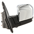 Driver Side Mirror, Power Adjust, Heated, Power Folding, Chrome, In-housing Signal Light, With Memory, With Puddle Light, No Auto-Dim, With Blind Spot Detection in Glass