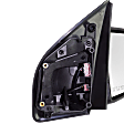 Passenger Side Mirror, Power Adjust, Heated, Power Folding, Chrome, In-housing Signal Light, With Memory, With Puddle Light, No Auto-Dimming, With Blind Spot Detection in Glass