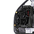 2015-2018 Ford F-150 - Passenger Side Towing Mirror, Power Adjust, Heated, Manual Folding, Textured Black, In-housing Signal Light, Without Memory Recall, With Puddle Light, No Auto-Dimming, No Blind Spot Feature