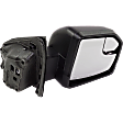 Passenger Side Mirror, Power Adjust, Heated, Manual Folding, Textured Black, In-housing Signal Light, Temp Sensor, No Memory, No Puddle Light, No Auto-Dimming, With Blind Spot Glass