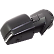 Passenger Side Mirror, Power Adjust, Heated, Manual Folding, Textured Black, In-housing Signal Light, Temp Sensor, No Memory, No Puddle Light, No Auto-Dimming, With Blind Spot Glass