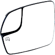 Driver Side Mirror Glass, Heated, No Blind Spot Feature