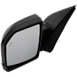 Driver Side Mirror, Power Adjust, Heated, Manual Folding, Textured Black, In-housing Signal Light, No Memory, With Puddle Light, No Auto-Dim, With Blind Spot Glass