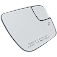 Passenger Side Mirror Glass, Heated, With Blind Spot Glass, Fits Mirrors No Signal Light