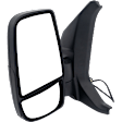 Driver Side Mirror, Power Adjust, Non-Heated, Manual Folding, Textured Black, No Signal Light, No Memory, No Puddle Light, No Auto-Dim, With Blind Spot Glass