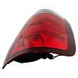 2008 GMC Sierra 3500 HD SLE - Driver Side Halogen Tail Light, With bulb(s), For Models With Single Rear Wheels, OE Replacement