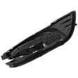 Front, Driver Side Fog Light Cover, Textured Black, Sedan, Except Hybrid, For Models Without Fog Lights, CAPA CERTIFIED