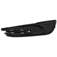 Front, Driver Side Fog Light Cover, Textured Black, Sedan, Except Hybrid, For Models Without Fog Lights, CAPA CERTIFIED