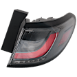 Passenger Side, Outer LED Tail Light, With bulb(s), OE Replacement, CAPA Certified