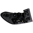 Passenger Side, Outer LED Tail Light, With bulb(s), OE Replacement, CAPA Certified