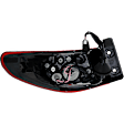 Passenger Side, Outer Halogen Tail Light, With bulb(s), Red Lens, CAPA Certified