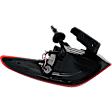 Passenger Side, Outer Halogen Tail Light, With bulb(s), Red Lens, CAPA Certified