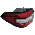 Driver Side, Outer LED Tail Light, With bulb(s), Inner - Clear Lens, Outer - Red Lens