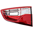 Passenger Side, Outer LED Tail Light, With bulb(s), Red Lens, CAPA Certified