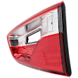 Passenger Side, Outer LED Tail Light, With bulb(s), Red Lens, CAPA Certified
