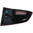 Passenger Side, Outer LED Tail Light, With bulb(s), Red Lens, CAPA Certified