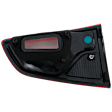 Driver Side, Outer LED Tail Light, With bulb(s), Red Lens, CAPA Certified