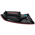 Driver Side, Outer LED Tail Light, With bulb(s), Red Lens, CAPA Certified