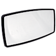 Driver or Passenger Side Mirror Head, Manual Adjust, Non-Heated, Chrome, Fits 2-Piece type Mirrors