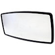 Driver or Passenger Side Mirror Head, Manual Adjust, Non-Heated, Chrome, Fits 2-Piece type Mirrors