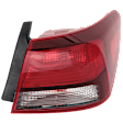 Passenger Side, Outer Halogen Tail Light, With bulb(s), OE Replacement, CAPA Certified