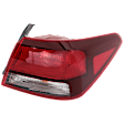Passenger Side, Outer Halogen Tail Light, With bulb(s), OE Replacement, CAPA Certified
