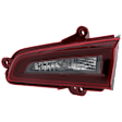 Passenger Side, Inner Halogen Tail Light, With bulb(s), Clear & Red Lens, CAPA Certified