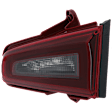 Passenger Side, Inner Halogen Tail Light, With bulb(s), Clear & Red Lens, CAPA Certified