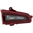 Driver Side, Inner Halogen Tail Light, With bulb(s), Clear & Red Lens, CAPA Certified