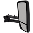 Passenger Side Mirror, Power, Heated, Non-Folding, Paintable, With CB Cable