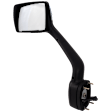 Driver Side Hood Mirror, Manual Adjust, Non-Heated, Non-Folding, Chrome, Round