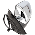 2015 Chevrolet Equinox LTZ - Driver Side Mirror, Original Equipment On 10-13 Models and 14-14 LTZ Model, Fits 15-17 Models, Power Adjust, Heated, Chrome, Manual Folding, No Signal Light, With Blind Spot Glass, With Memory, No Puddle Light, No Auto-Dimming