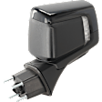 Driver Side Mirror, Power Adjust, Heated, Power Folding, Paintable, In-housing Signal Light, with Memory, with Puddle Light, No Auto-Dimming, With Blind Spot Detection in Glass