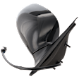 Passenger Side Mirror, Power, Manual Folding, Heated, Paintable, No Signal Light, No Memory, No Puddle Light, No Auto-Dimming, No Blind Spot Feature