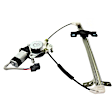 Sedan Rear, Passenger Side Power Window Regulator, With Motor