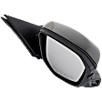 2016 Honda Civic - Passenger Side Mirror, For Models With Side View Camera, Power Adjust, Heated, Paintable, Manual Folding, In-housing Signal Light, No Blind Spot Feature, No Memory, No Puddle Light, No Auto-Dimming