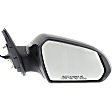 Passenger Side Mirror, Power Adjust, Manual Folding, Heated, Paintable, In-housing Signal Light, No Memory, No Puddle Light, No Auto-Dimming, No Blind Spot Feature