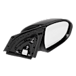 Passenger Side Mirror, Power Adjust, Manual Folding, Heated, Paintable, In-housing Signal Light, No Memory, No Puddle Light, No Auto-Dimming, No Blind Spot Feature