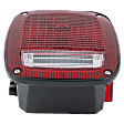 Driver Side Tail Light, with Bulb, Halogen, Clear and Red Lens