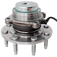 Front, Driver or Passenger Side Wheel Hub, 8 Lugs, With Bearing