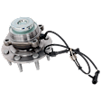 Front, Driver or Passenger Side Wheel Hub, 8 Lugs, With Bearing