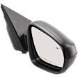 Passenger Side Mirror, Power Adjust, Non-Heated, Manual Folding, Textured Black, No Signal Light, No Memory, No Puddle Light, No Auto-Dim, With Blind Spot Detection in Glass