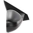 Passenger Side Mirror, Power Adjust, Non-Heated, Manual Folding, Textured Black, No Signal Light, No Memory, No Puddle Light, No Auto-Dim, With Blind Spot Detection in Glass